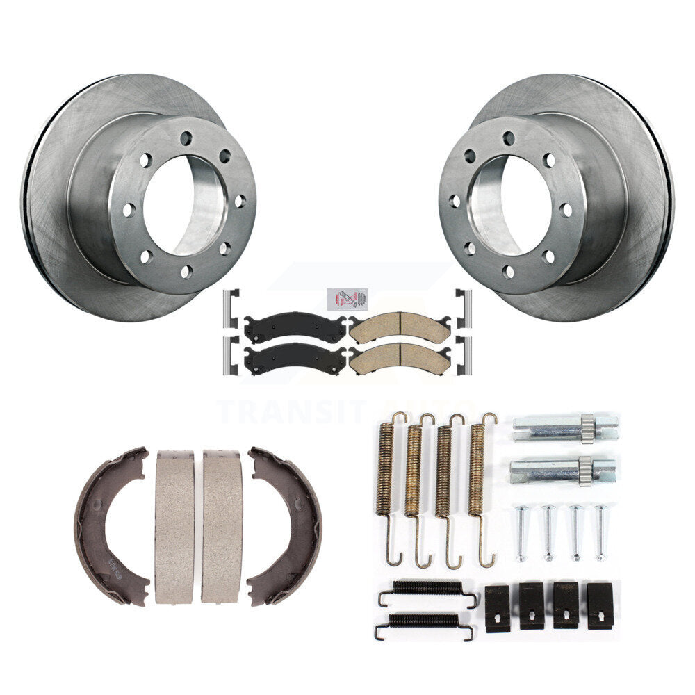 Kit de quincaillerie pour chaussures de stationnement, Rotors à disque arrière, tampons en céramique, pour Chevrolet Silverad