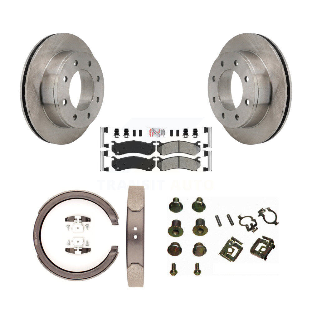 Kit de quincaillerie pour chaussures de stationnement, Rotors à disque arrière, plaquettes semi-métalliques, pour GMC Sierra H