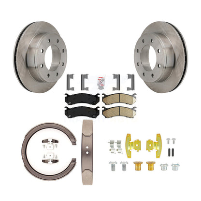 Kit de quincaillerie pour chaussures de stationnement, Rotors à disque arrière, tampons en céramique, pour Chevrolet Silverad