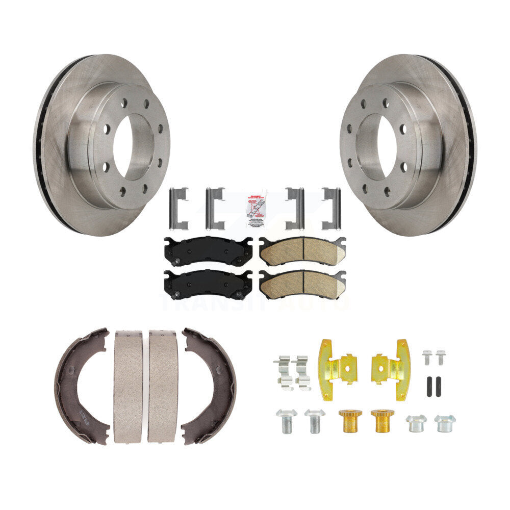 Kit de quincaillerie pour chaussures de stationnement, Rotors à disque arrière, tampons en céramique, pour Chevrolet GMC 1500