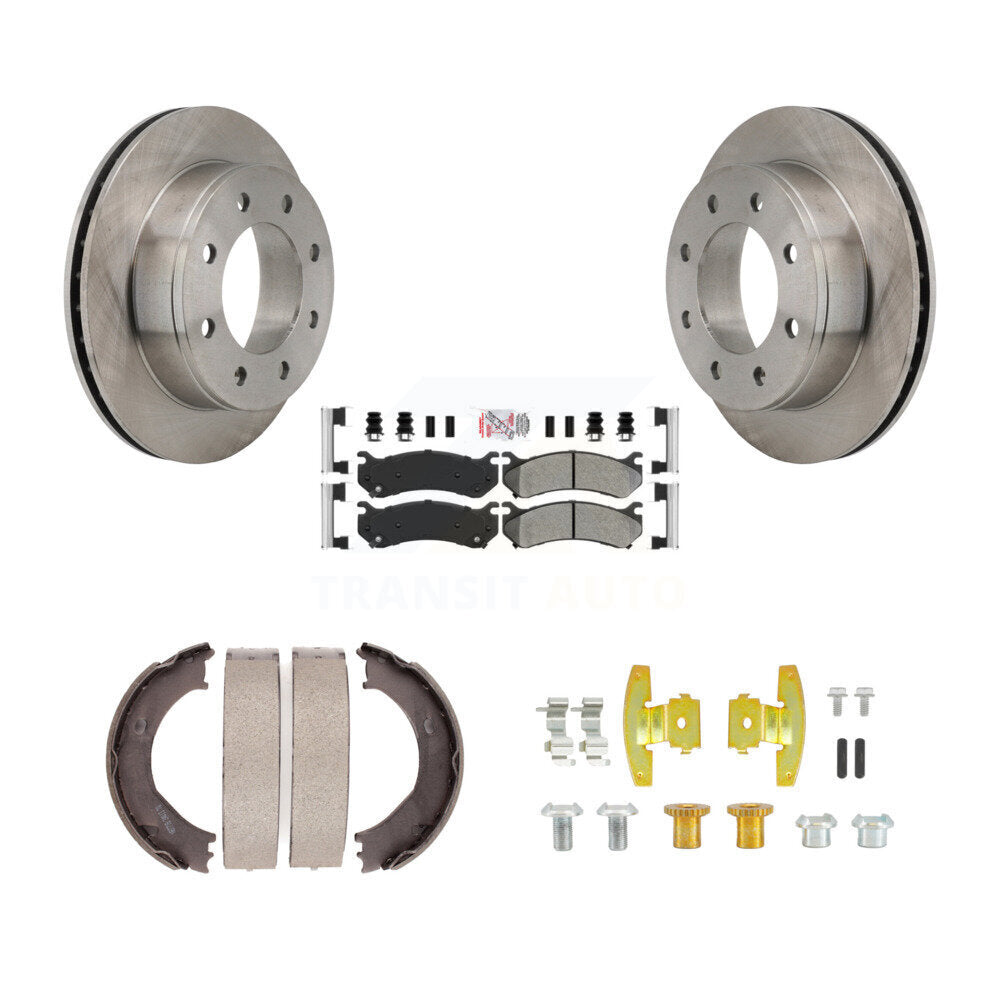 Kit de quincaillerie pour chaussures de stationnement, Rotors à disque arrière, plaquettes semi-métalliques, pour Chevrolet GM