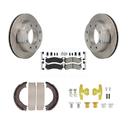 Kit de quincaillerie pour chaussures de stationnement, Rotors à disque arrière, plaquettes semi-métalliques, pour Chevrolet GM