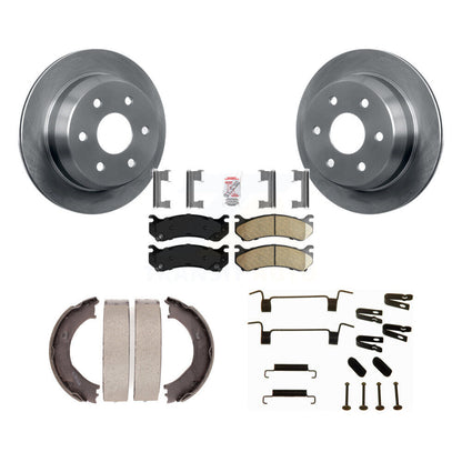 Kit de quincaillerie pour chaussures de stationnement, Rotors à disque arrière, tampons en céramique, pour Chevrolet Silverad