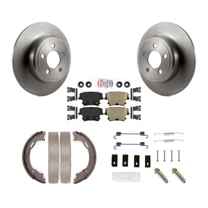 Kit de quincaillerie pour chaussures de stationnement, Rotors à disque arrière, tampons en céramique, pour Dodge Chrysler 300