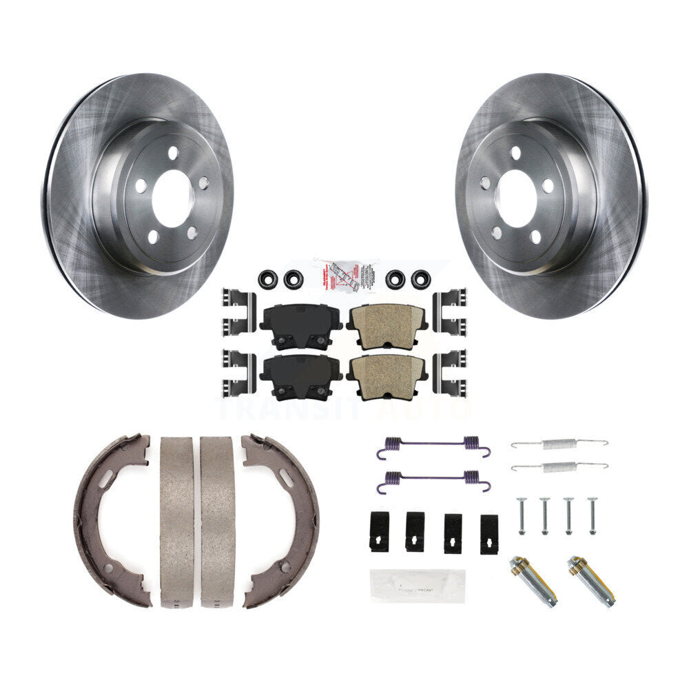 Kit de quincaillerie pour chaussures de stationnement, Rotors à disque arrière, tampons en céramique, pour Dodge Chrysler 300