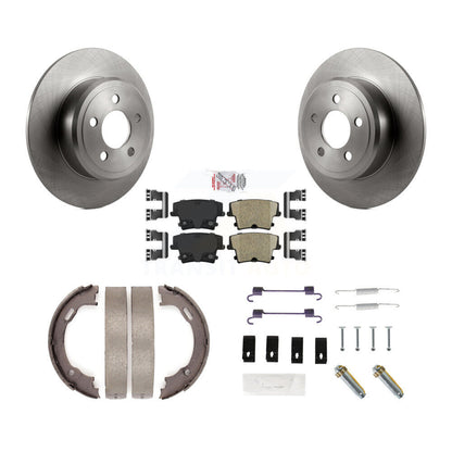Kit de quincaillerie pour chaussures de stationnement, Rotors à disque arrière, tampons en céramique, pour Dodge Chrysler 300