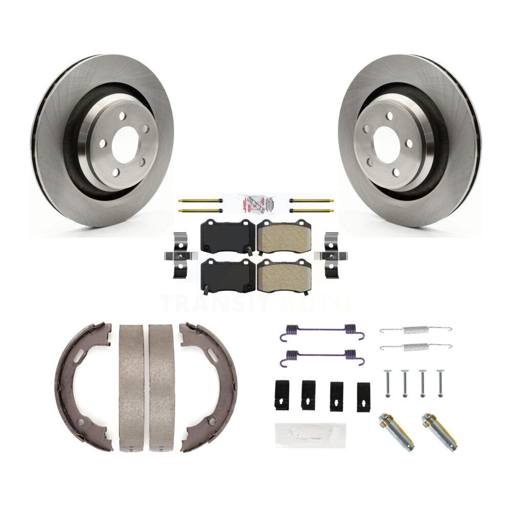 Kit de quincaillerie pour chaussures de stationnement, Rotors à disque arrière, plaquettes semi-métalliques, pour Dodge Charge