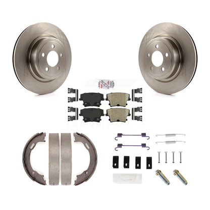 Kit de quincaillerie pour chaussures de frein de stationnement, Rotors à disque arrière, plaquettes en céramique, pour Dodge Charge