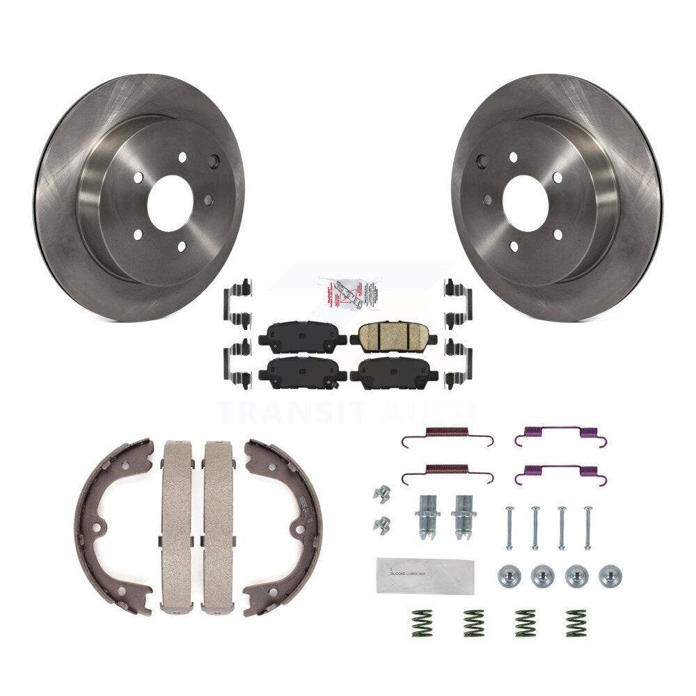 Rotors de disque arrière, patins en céramique, chaussures de stationnement et Kit de matériel pour INFINITI Q50 QX7