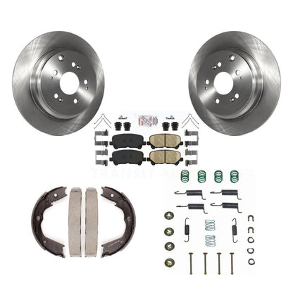 Rotors de disque arrière, coussinets en céramique, chaussures de stationnement et Kit de matériel pour Honda Pilot Acur