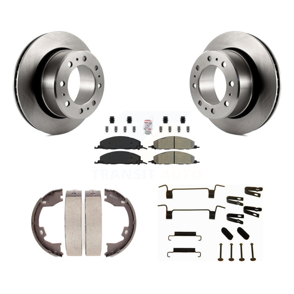 Kit de quincaillerie pour chaussures de stationnement, Rotors à disque arrière, plaquettes semi-métalliques, pour Ram 3500 250