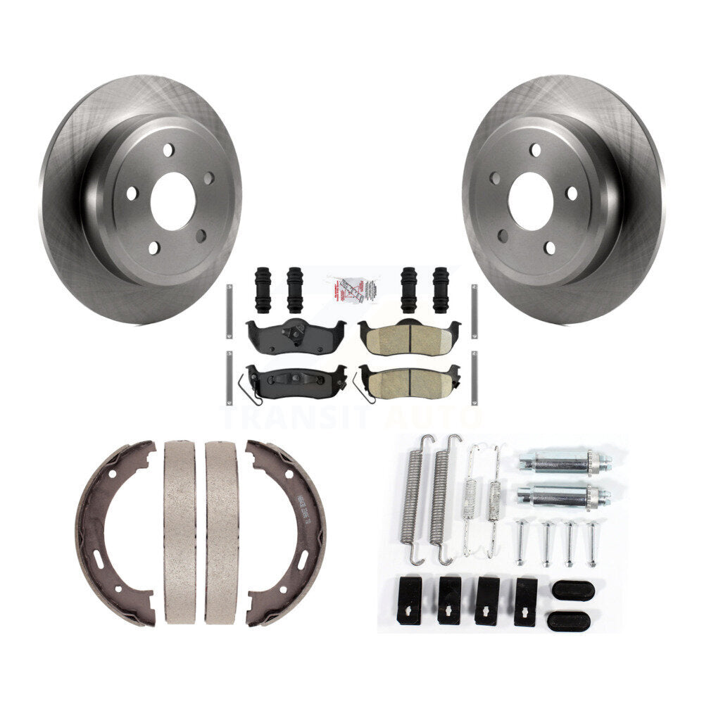 Kit de quincaillerie pour chaussures de stationnement, Rotors à disque arrière, tampons en céramique, pour Jeep Grand Cheroke