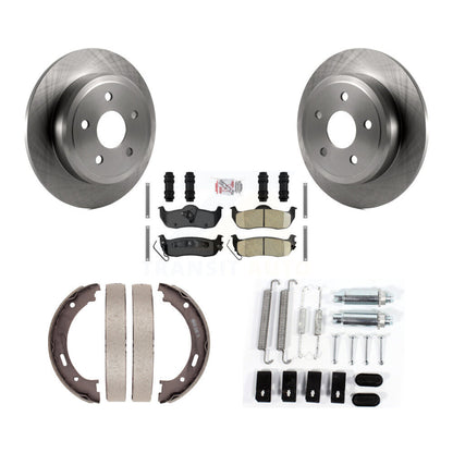 Kit de quincaillerie pour chaussures de stationnement, Rotors à disque arrière, tampons en céramique, pour Jeep Grand Cheroke