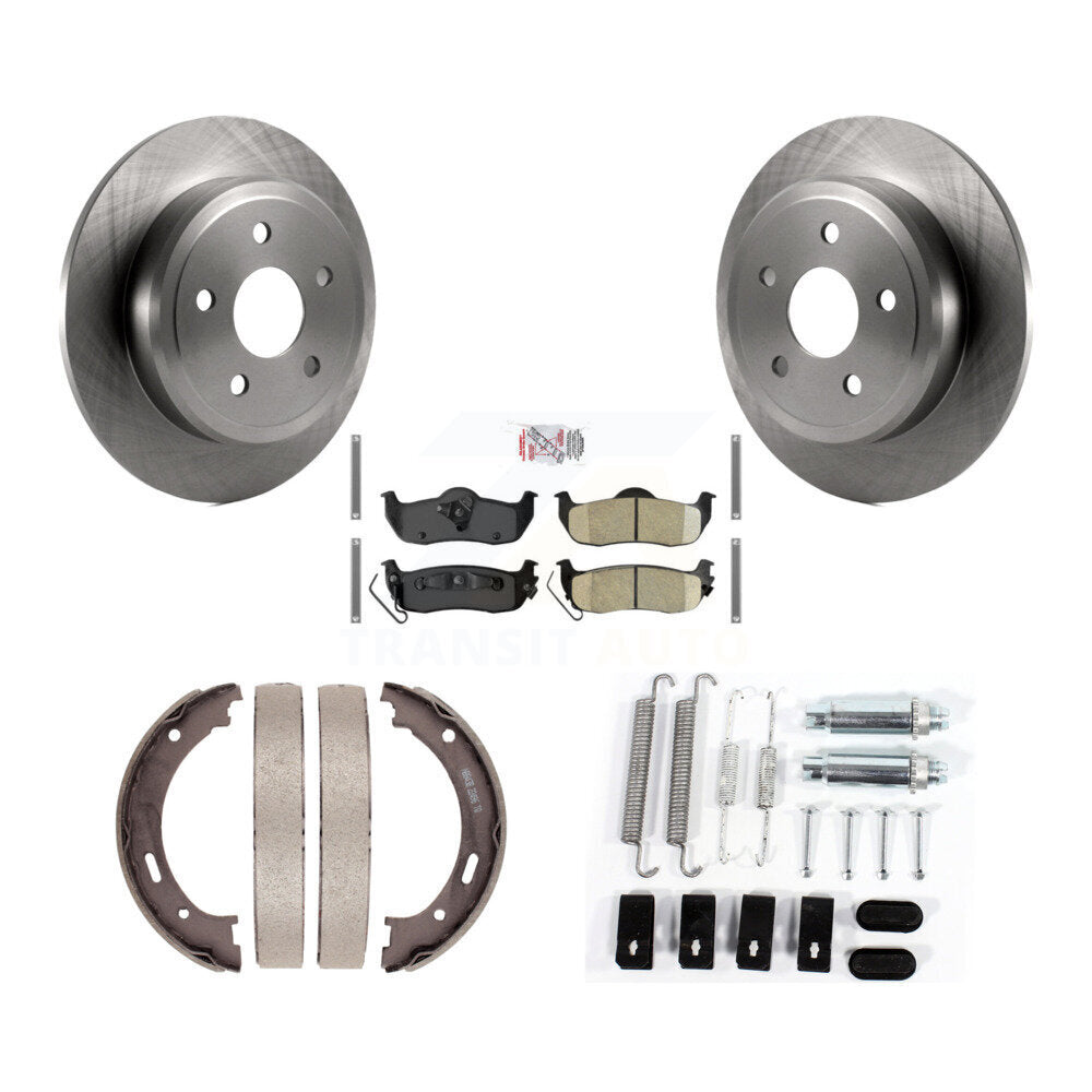 Kit de quincaillerie pour chaussures de stationnement, Rotors à disque arrière, tampons en céramique, pour Jeep Grand Cheroke