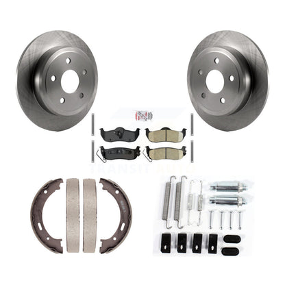 Kit de quincaillerie pour chaussures de stationnement, Rotors à disque arrière, tampons en céramique, pour Jeep Grand Cheroke
