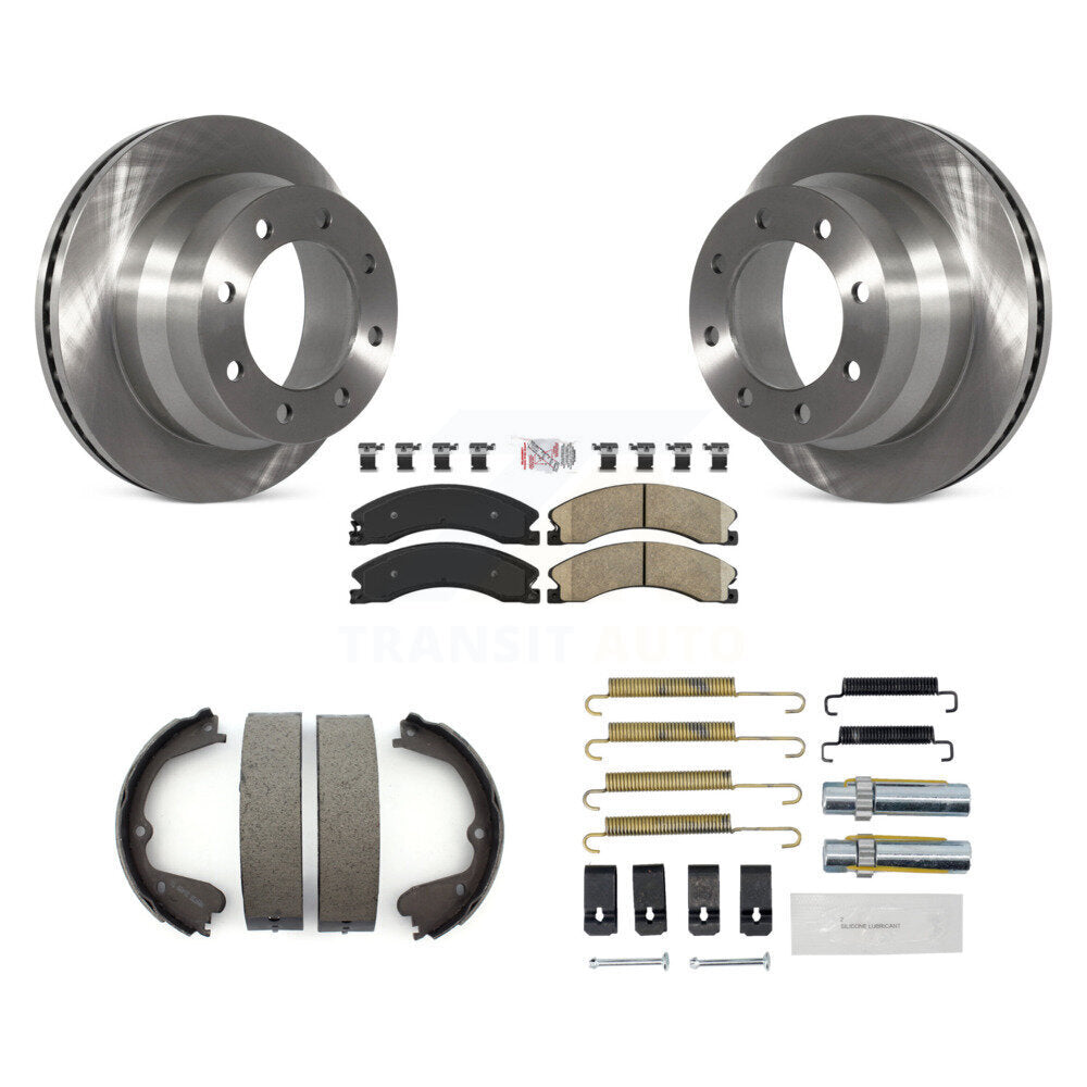 Kit de chaussures de stationnement et de matériel de stationnement, Rotors à disque arrière, tampons en céramique, pour Chevrolet Express