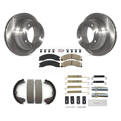 Kit de chaussures de stationnement et de matériel de stationnement, Rotors à disque arrière, tampons en céramique, pour Chevrolet Express