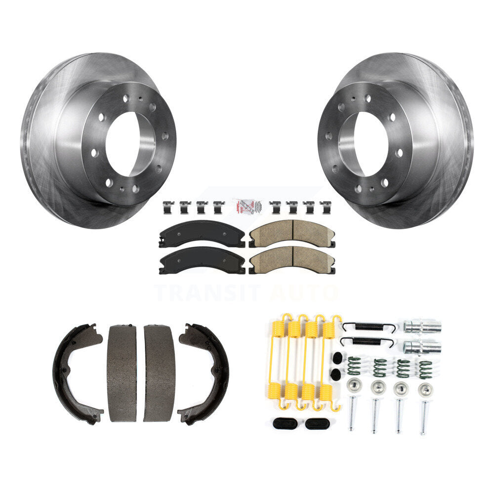 Kit de quincaillerie pour chaussures de stationnement, Rotors à disque arrière, tampons en céramique, pour Chevrolet Silverad