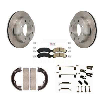 Kit de chaussures de stationnement et de matériel de stationnement, Rotors à disque arrière, tampons en céramique, pour Chevrolet Express
