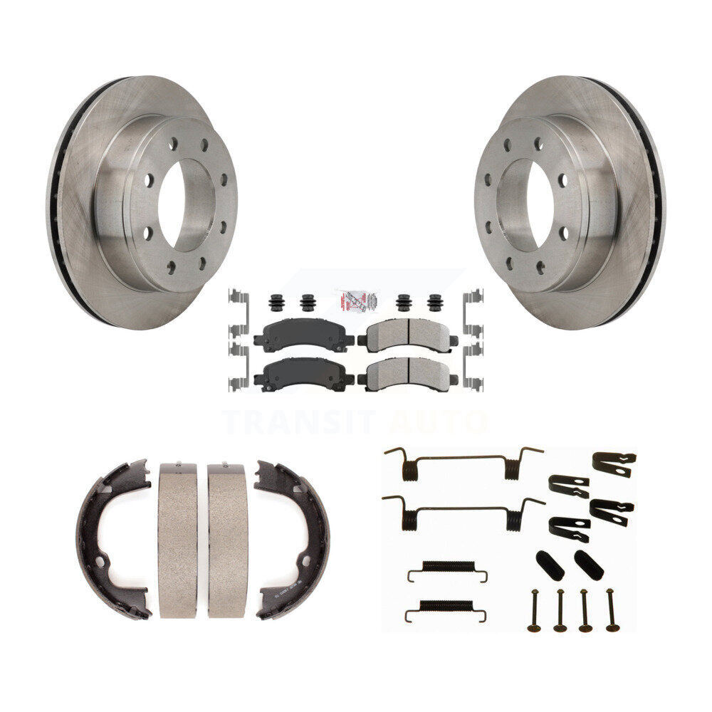 Kit de quincaillerie pour chaussures de stationnement, Rotors à disque arrière, plaquettes semi-métalliques, pour Chevrolet GM