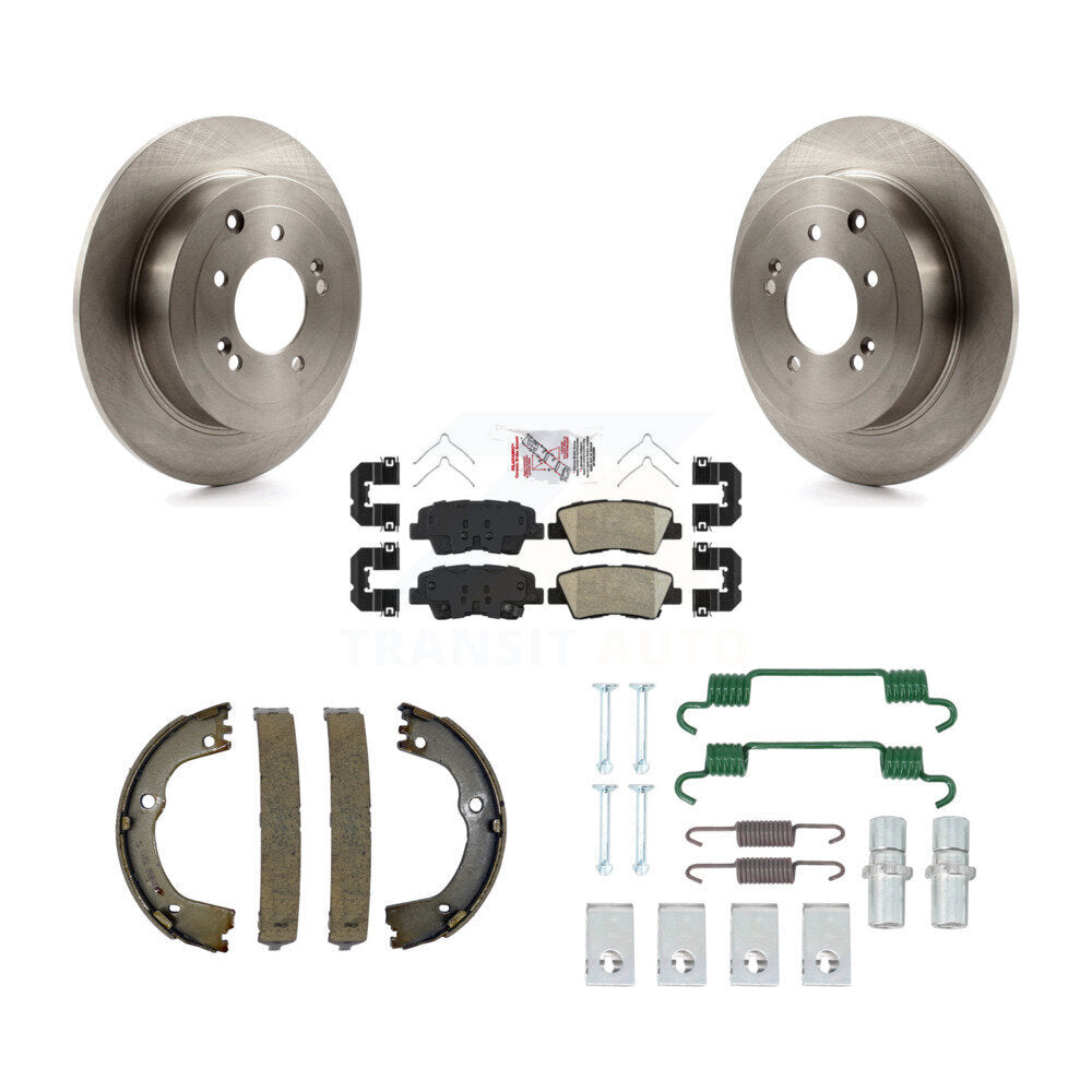 Kit de quincaillerie pour chaussures de stationnement, Rotors à disque arrière, tampons en céramique, pour Hyundai Tucson Kia
