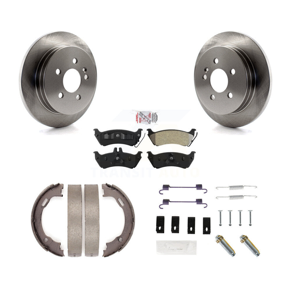 Kit de quincaillerie pour chaussures de stationnement, Rotors à disque arrière, plaquettes semi-métalliques, pour Mercedes-Ben