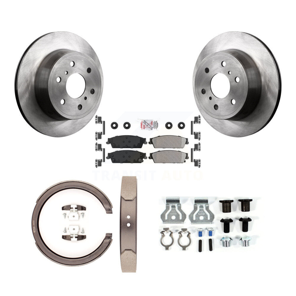 Kit de quincaillerie pour chaussures de stationnement, Rotors à disque arrière, plaquettes semi-métalliques, pour Chevrolet GM