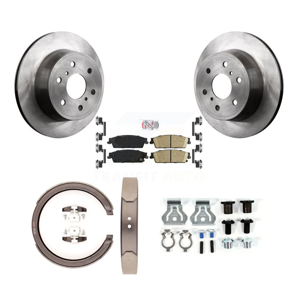 Kit de quincaillerie pour chaussures de stationnement, Rotors à disque arrière, tampons en céramique, pour Chevrolet GMC 1500