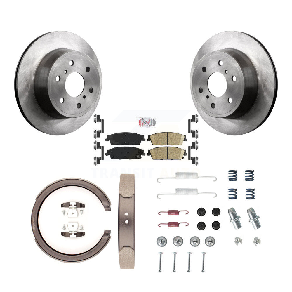 Kit de chaussures de stationnement et de quincaillerie pour disques arrière, Rotors en céramique, pour GMC Sierra 150