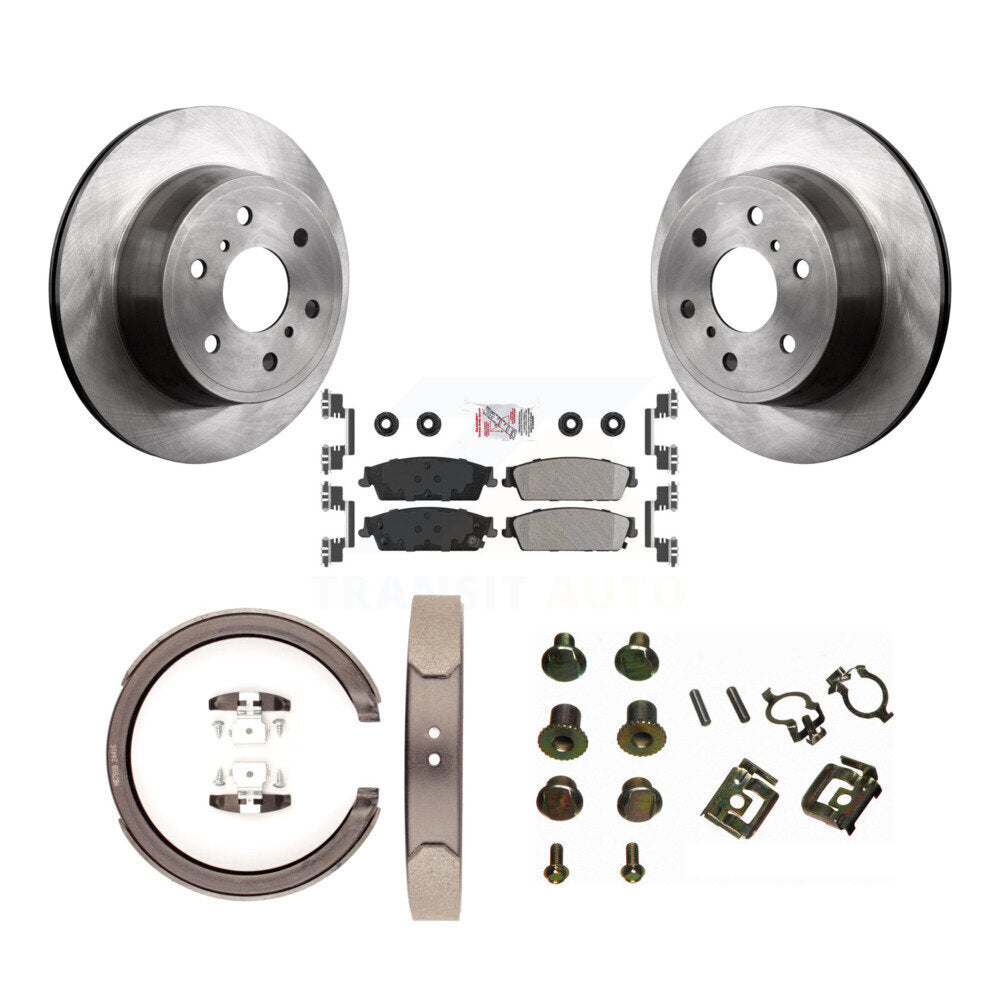 Kit de quincaillerie pour chaussures de stationnement, Rotors à disque arrière, plaquettes semi-métalliques, pour Chevrolet GM