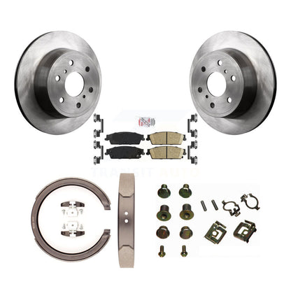 Kit de quincaillerie pour chaussures de stationnement, Rotors à disque arrière, tampons en céramique, pour Chevrolet Silverad