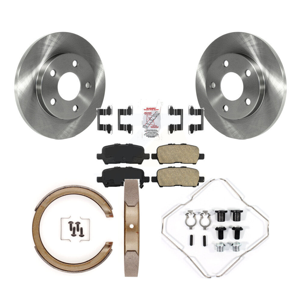 Kit de chaussures de stationnement et de matériel de stationnement, Rotors à disque arrière, coussinets en céramique pour Chevrolet Impala