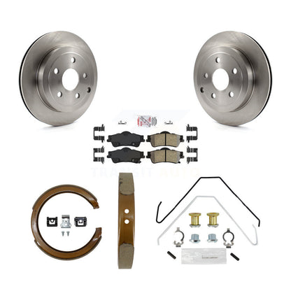 Rotors à disque arrière, plaquettes semi-métalliques, chaussures de stationnement et Kit de quincaillerie pour Pontiac G8