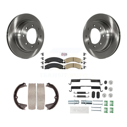 Kit de quincaillerie pour chaussures de frein de stationnement, Rotors à disque arrière, plaquettes en céramique, pour Nissan NV250