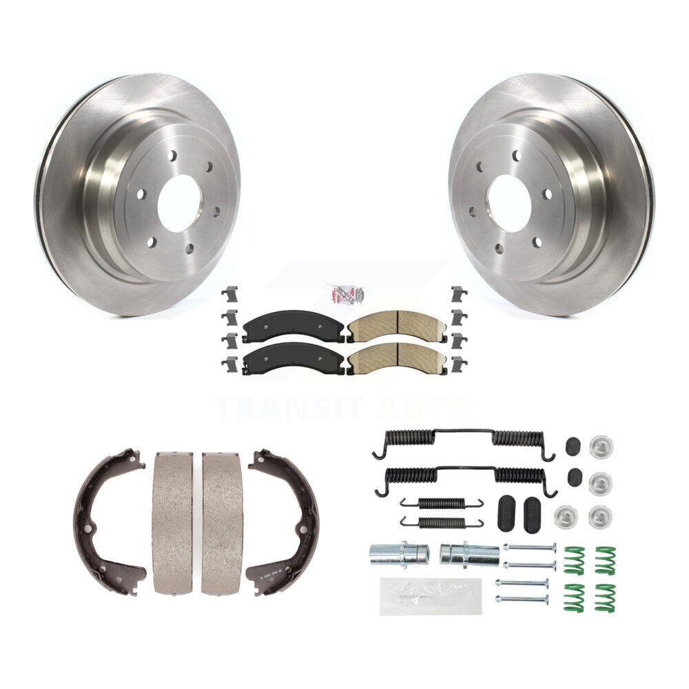 Kit de chaussures de stationnement et de matériel de stationnement, Rotors à disque arrière, tampons en céramique, pour Nissan TITAN X