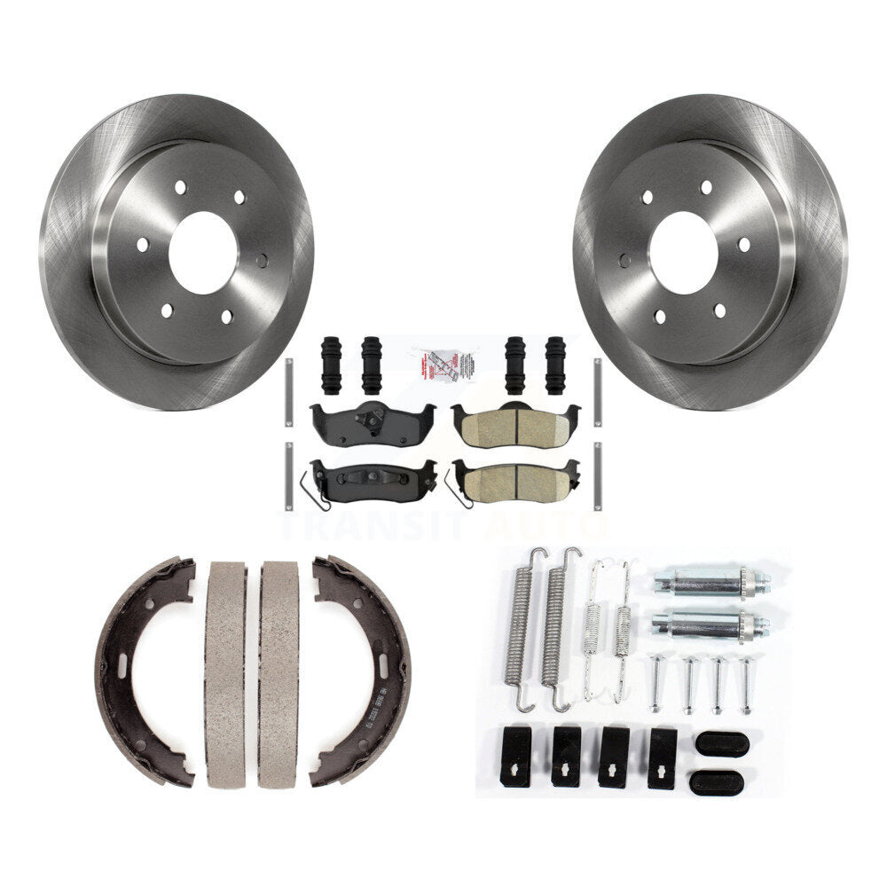 Kit de quincaillerie pour chaussures de stationnement, Rotors à disque arrière, tampons en céramique, pour Nissan TITAN Armad