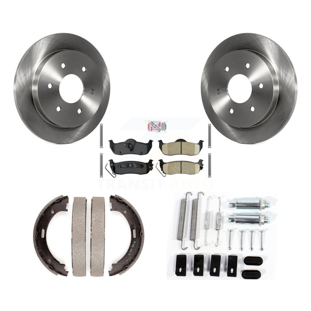 Kit de quincaillerie pour chaussures de stationnement, Rotors à disque arrière, tampons en céramique, pour Nissan TITAN Armad