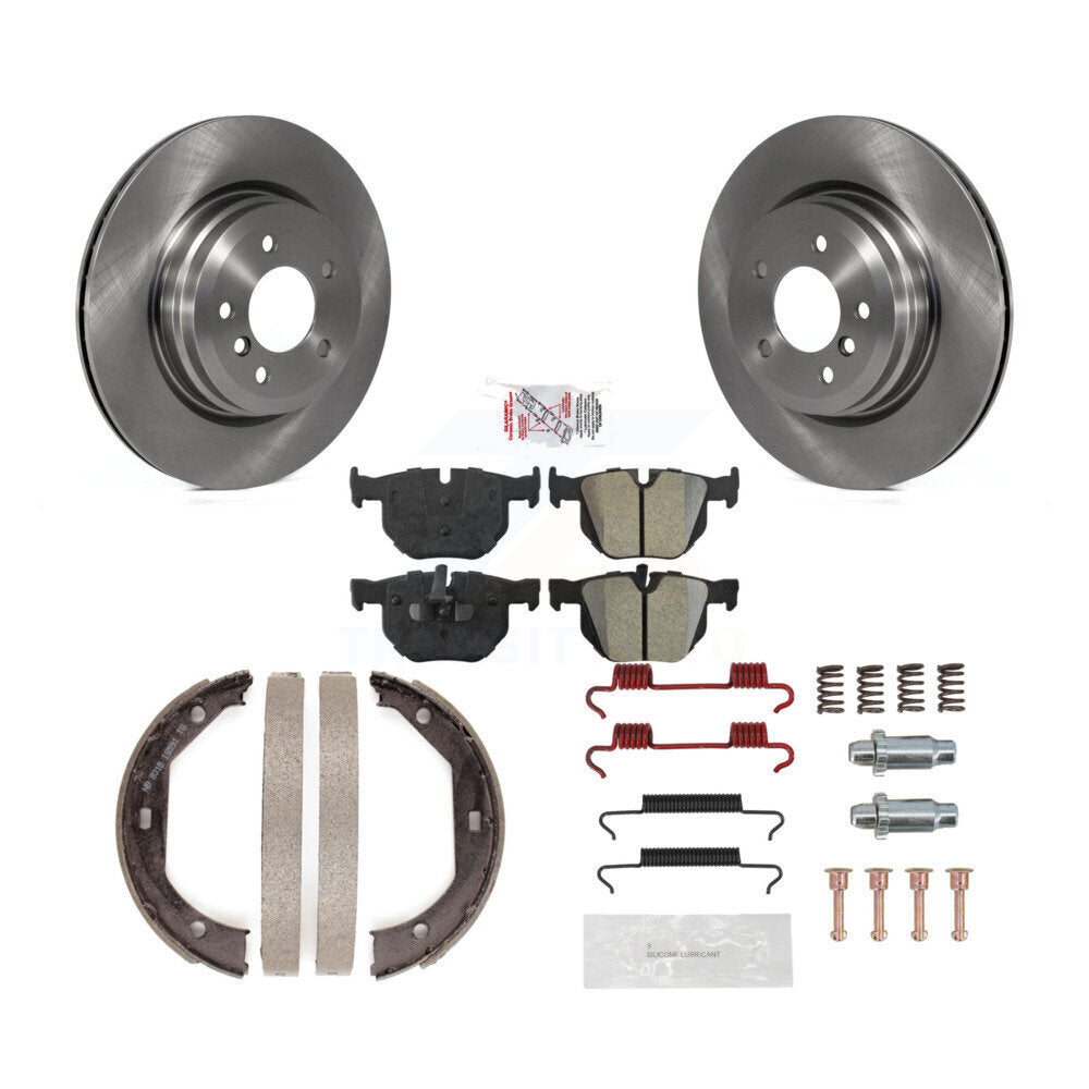 Kit de quincaillerie pour chaussures de frein de stationnement, Rotors à disque arrière, plaquettes semi-métalliques, pour BMW X1