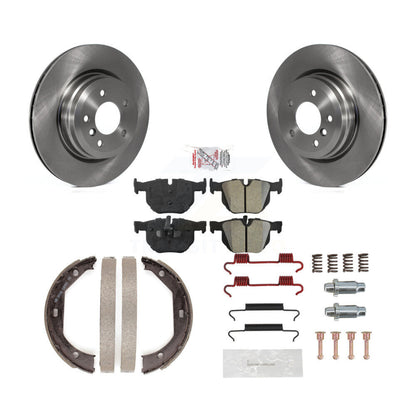 Kit de quincaillerie pour chaussures de frein de stationnement, Rotors à disque arrière, plaquettes semi-métalliques, pour BMW X1