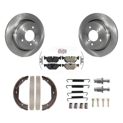 Rotors à disque arrière, patins semi-métalliques, chaussures de stationnement et Kit de matériel pour BMW 328i X