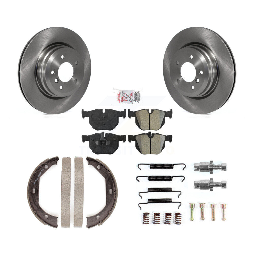 Kit de quincaillerie pour chaussures de stationnement, Rotors à disque arrière, plaquettes semi-métalliques, pour BMW 335i 330