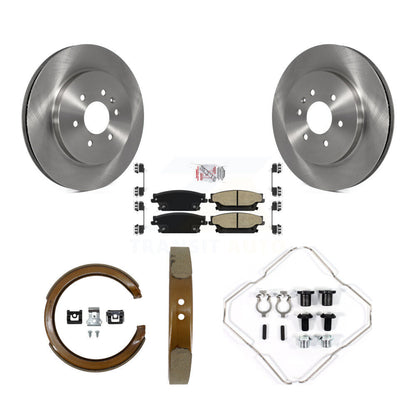 Kit de quincaillerie pour chaussures de stationnement, Rotors à disque arrière, plaquettes semi-métalliques, pour Cadillac SRX