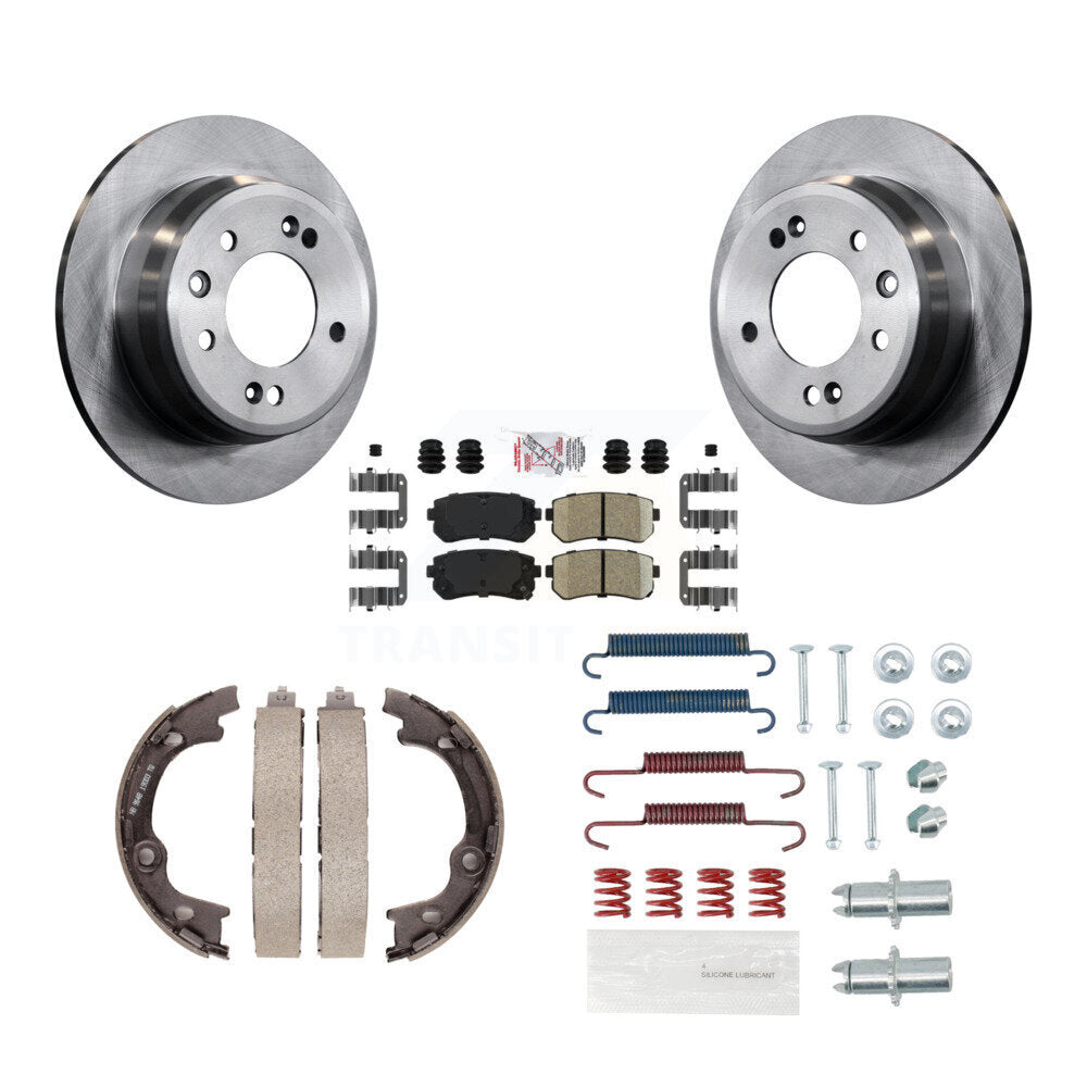 Kit de quincaillerie pour chaussures de stationnement, Rotors à disque arrière, tampons en céramique, pour Hyundai Tucson FWD