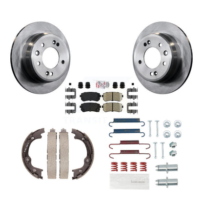 Kit de quincaillerie pour chaussures de stationnement, Rotors à disque arrière, tampons en céramique, pour Hyundai Tucson FWD