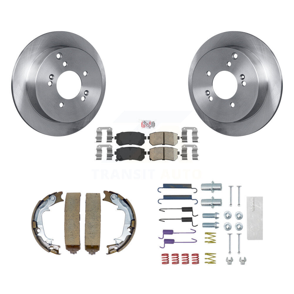 Kit de quincaillerie pour chaussures de stationnement, Rotors à disque arrière, tampons en céramique, pour Hyundai Tucson Kia