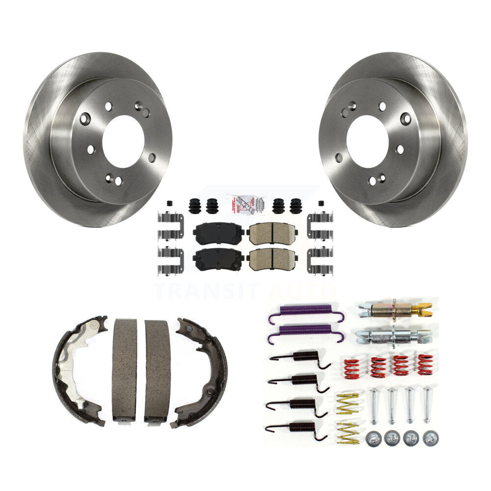 Kit de chaussures de stationnement et de quincaillerie, Rotors à disque arrière, tampons en céramique, pour Kia Forte koup