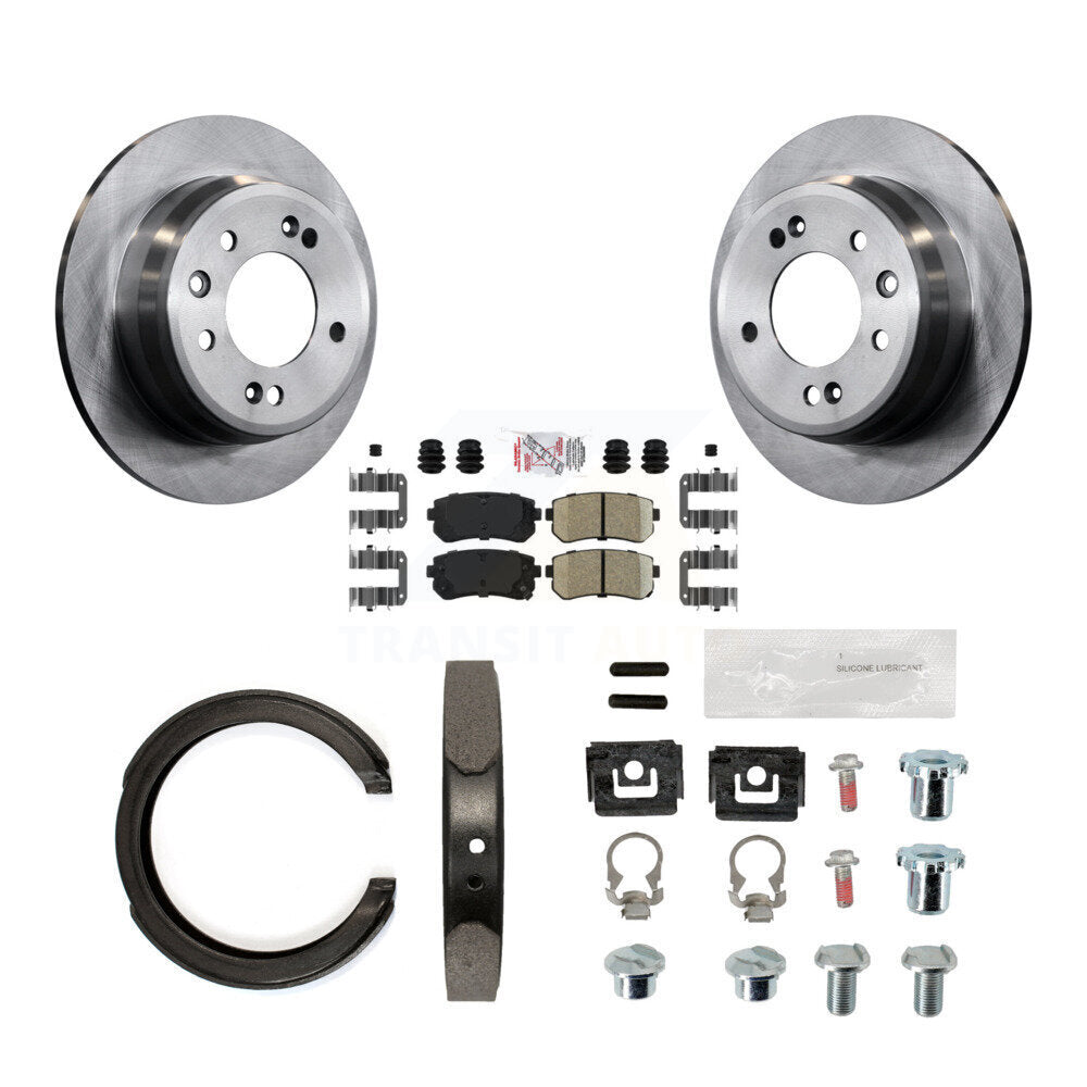 Kit de chaussures de stationnement et de matériel de stationnement, Rotors à disque arrière, plaquettes en céramique, pour Kia Sportage FWD