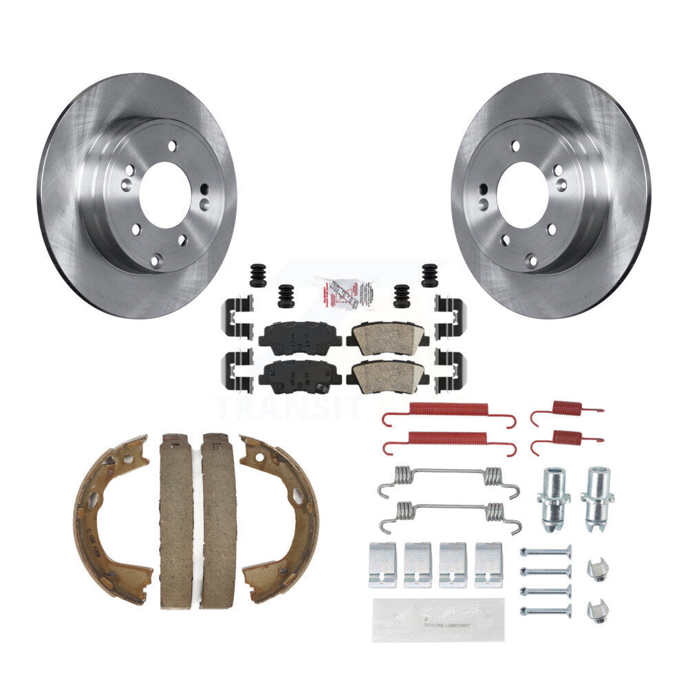 Kit de quincaillerie pour chaussures de stationnement, Rotors à disque arrière, tampons en céramique, pour Hyundai Sonata Kia