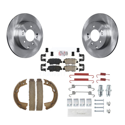 Kit de quincaillerie pour chaussures de stationnement, Rotors à disque arrière, tampons en céramique, pour Hyundai Sonata Kia