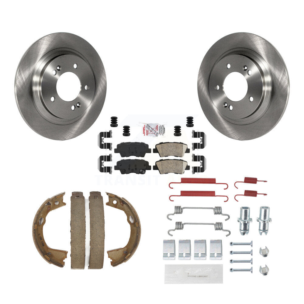 Kit de chaussures de stationnement et de quincaillerie, Rotors à disque arrière, tampons en céramique, pour Hyundai Sonata